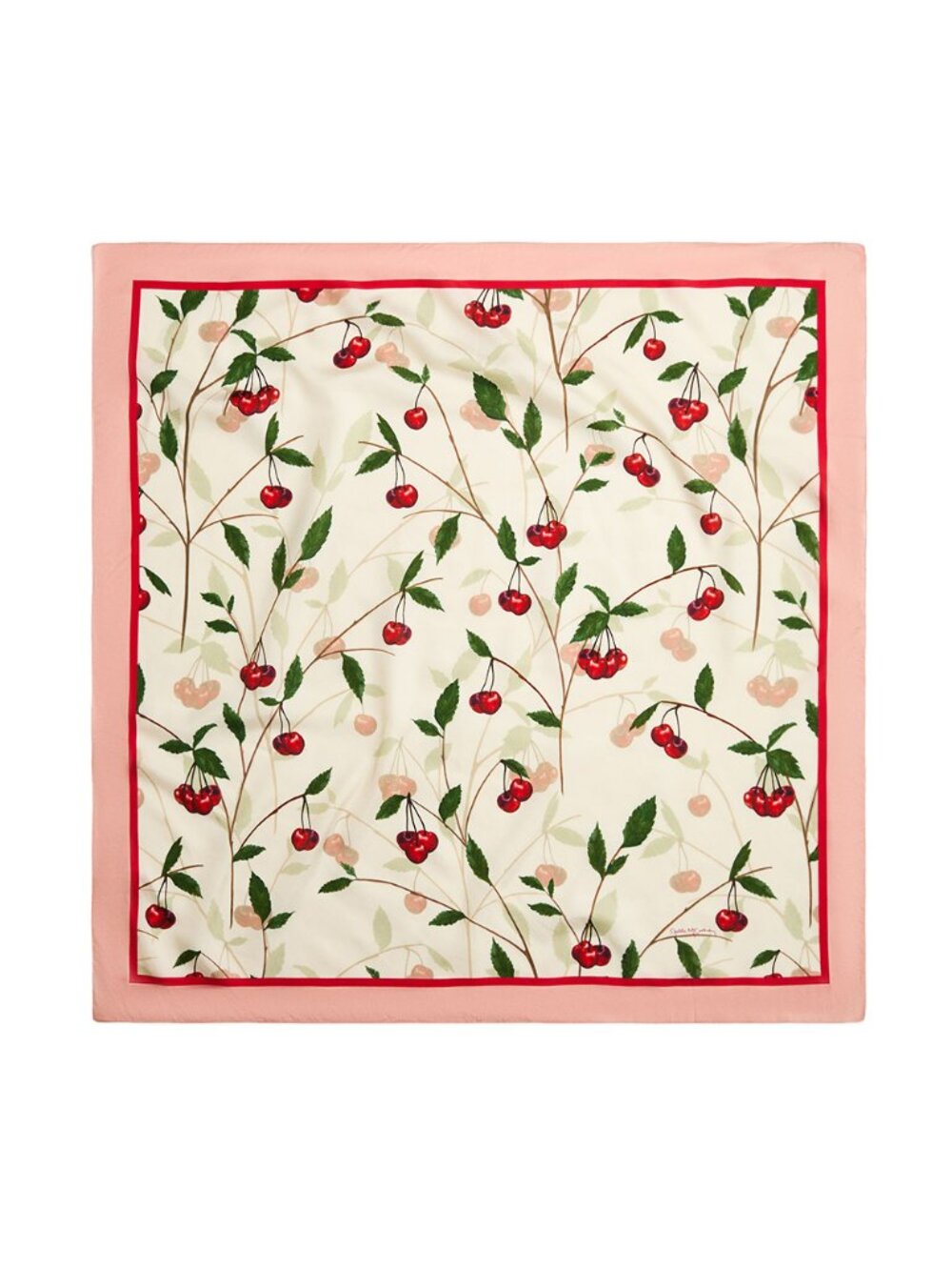 Stella McCartney x H&M Cherry-Print Silk-Blend Scarf